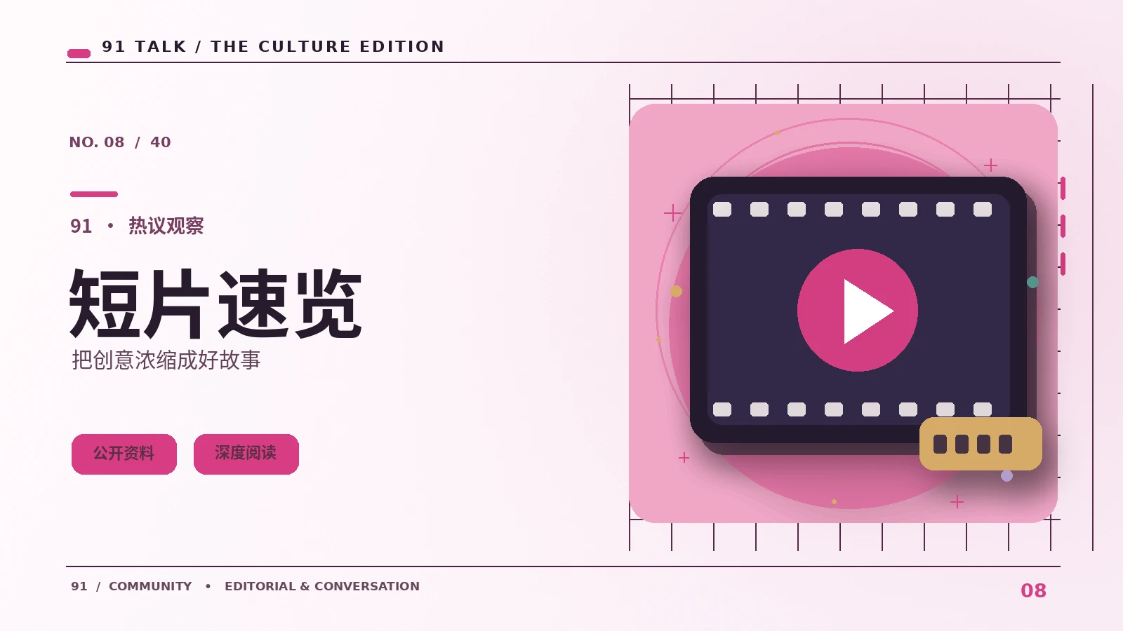 一部短片怎样在五分钟里建立人物